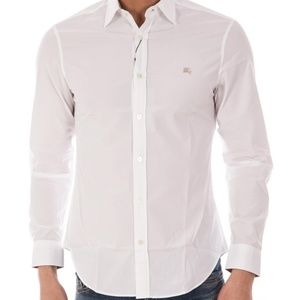 BURBERRY BRIT MEN`S SHIRT NWT CASUAL WHITE